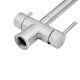 Комплект кухонна мийка Kroner Gebürstet-6050HM + змішувач Klassisch-ESG03815BLK + дозатор Spender-016