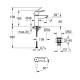Змішувач для раковини Grohe QuickFix Start S-Size 23551002 з донним клапаном