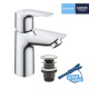 Змішувач для раковини Grohe QuickFix Start Edge S-Size 23898001 з донним клапаном