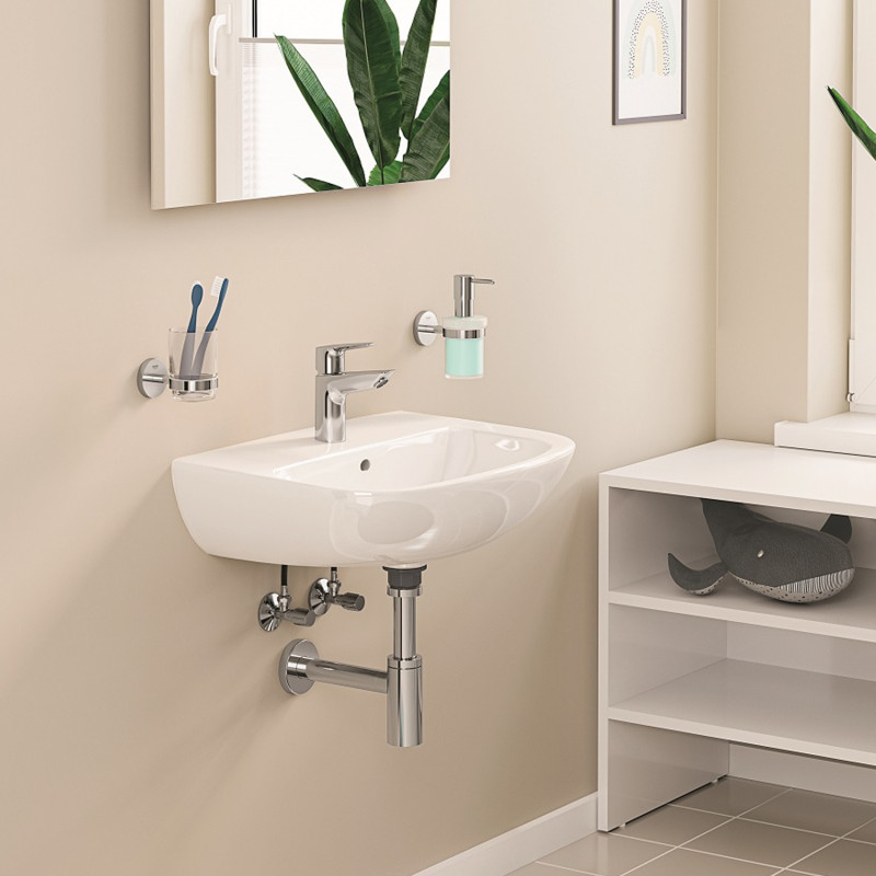 Змішувач для раковини Grohe QuickFix Start Edge S-Size 23898001 з донним клапаном
