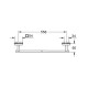 Тримач для рушників Grohe QuickFix Start Cube 41089000